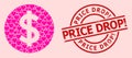 Distress Price Drop! Stamp Seal and Pink Lovely Price Mosaic