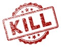 Distress Textured Kill Text Stamp Seal