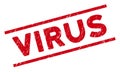 Distress Virus Watermark with Text and Lines