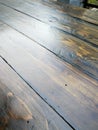 Distress wooden table in walnut colour.