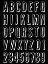 Distressed alphabet