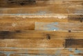 Distressed Barn Wood Background With Touches Of Blue And Brown And White Paint