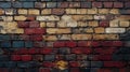 Distressed Brick Wall Texture - Background Image Royalty Free Stock Photo
