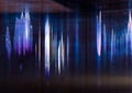 Distressed filmstrip glowing flecks dark overlay Royalty Free Stock Photo