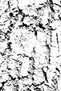 Distressed halftone grunge black and white vector texture -old wood bark texture background with cracks for creation