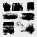 Distressed Ink Stamps Royalty Free Stock Photo