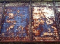 Distressed metal background