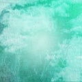 Grunge green teal cloudy sky background Royalty Free Stock Photo