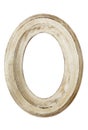 Distressed Oval Picture Frame Royalty Free Stock Photo