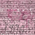 Distressed Painted Brick Wall Background Isolated Design Royalty Free Stock Photo