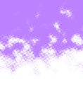 Distressed Purple Halftone Dots on White Background Royalty Free Stock Photo