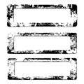 Distressed rectangular frames collection Royalty Free Stock Photo