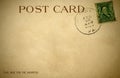 A distressed retro postcard from 1900s Royalty Free Stock Photo