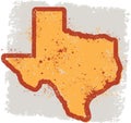 Distressed Style Texas USA State Design