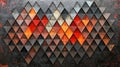 A distressed wall of colorful square tiles. Royalty Free Stock Photo