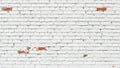 Distressed White Brick Wall with Peeling Paint Texture Royalty Free Stock Photo