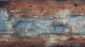 Distressed Wooden Background Image In Orange And Blue