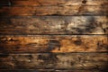 Distressed wooden planks background with old rusty nails Royalty Free Stock Photo