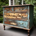 Distressing A Dresser: Capturing Rustic Charm With Natural Grain And Peeling Paint