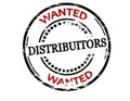 Stamp with text Distributors wanted