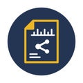 Distribute, document Vector Icon which can easily modify or edit