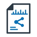 Distribute, document Vector Icon which can easily modify or edit