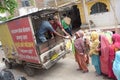 Distribute Food for Poor Womens by Narayan Seva Sansthan. Royalty Free Stock Photo