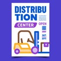Distribution Center Creative Promo Banner Vector