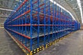 Distribution center warehouse storage shelving system Royalty Free Stock Photo