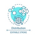 Distribution concept icon