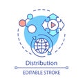 Distribution concept icon