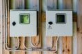 distribution electrical panel, high class of protection for outdoor use. Electrical panels outside