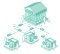 Distribution of Money between the Central Bank and Commercial Banks