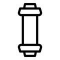 Distribution pipe icon, outline style Royalty Free Stock Photo