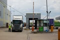 Distribution Warehouse Gatehouse Royalty Free Stock Photo