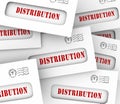 Distribution Word Envelopes Sending Sharing Money Circulation