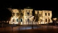 The District Administration Offices Night Limassol in Cyprus Royalty Free Stock Photo
