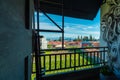 A district of Berastagi, Indonesia seen from a balcony