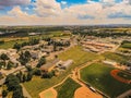 The district Brno-Komarov from above, Czech Republic Royalty Free Stock Photo