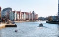 District fishing village in Kaliningrad, fish village-ethnographic and trade and craft center winter