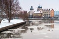 District fishing village in Kaliningrad, fish village-ethnographic and trade and craft center winter