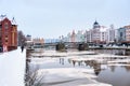 District fishing village in Kaliningrad, fish village-ethnographic and trade and craft center winter