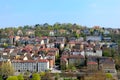 District on the hill in Stuttgart, Panoramic view