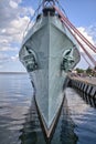 Distroyer ORP Blyskawica moored in harbour