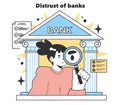 Distrust of banks for small business. Concern about starting and developing