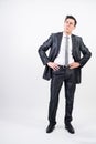 Distrustful man in suit Royalty Free Stock Photo