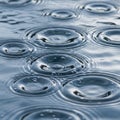 Disturbances, possibly raindrops or other small impacts, creatin Royalty Free Stock Photo