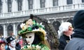 The large crowd in Piazza San Marco for the Venetian carnival