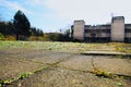 Disused Building and Broken Glass Bottles in Wester Hailes Edinburgh