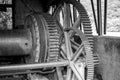 Disused and discarded machinery in the mining industry Royalty Free Stock Photo